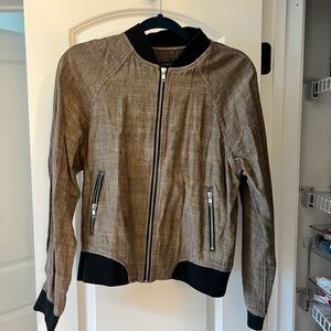 Level 99 —New Without tags Stylish Brown Jacket with Black Accents